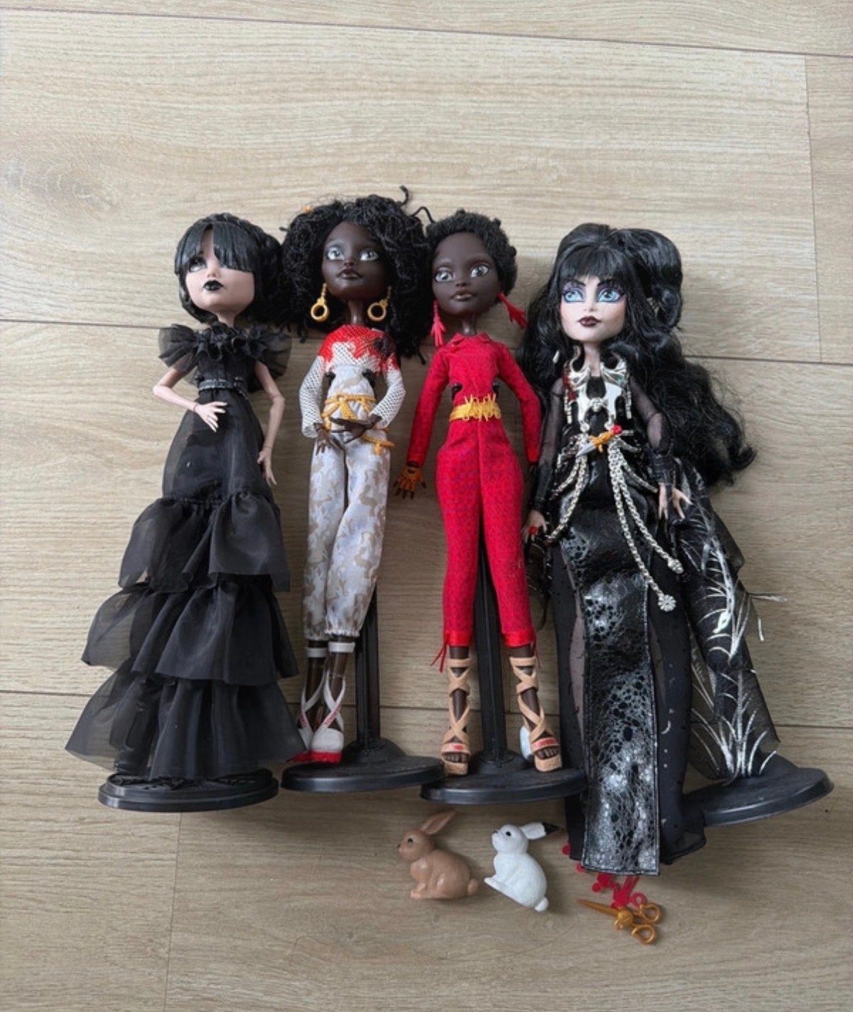 Monster High Skullector poppen - Wednesday, Elvira, etc., Verzenden, Zo goed als nieuw, Overige typen
