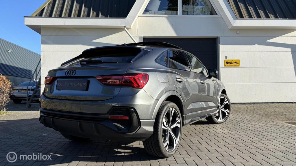 Audi Q3 Sportback 45 TFSI e 3xS-line/Pano/20"/360camera/Matr, Auto's, Gebruikt, Zwart, Hybride Elektrisch/Benzine, Adaptive Cruise Control