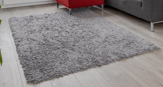 Comfortabel grijs vloerkleed, Ophalen, Gebruikt, 150 tot 200 cm, 200 cm of meer