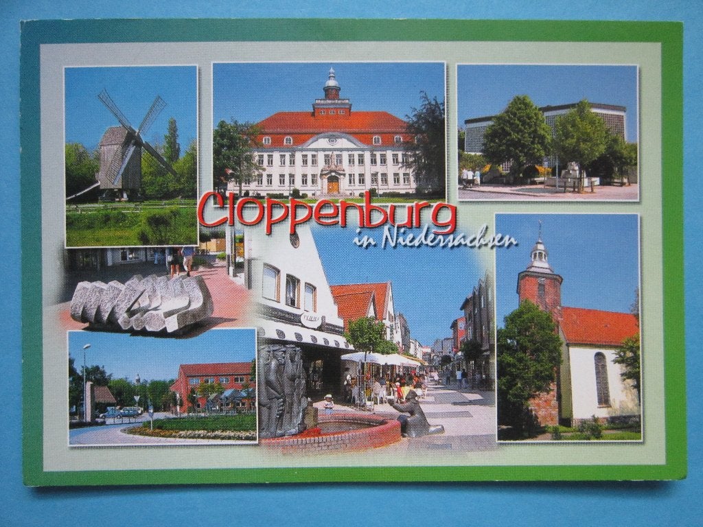 Ansichtkaart: Duitsland, Cloppenburg in Niedersachsen, Verzamelen, Ansichtkaarten | Buitenland, Ophalen of Verzenden, 1980 tot heden