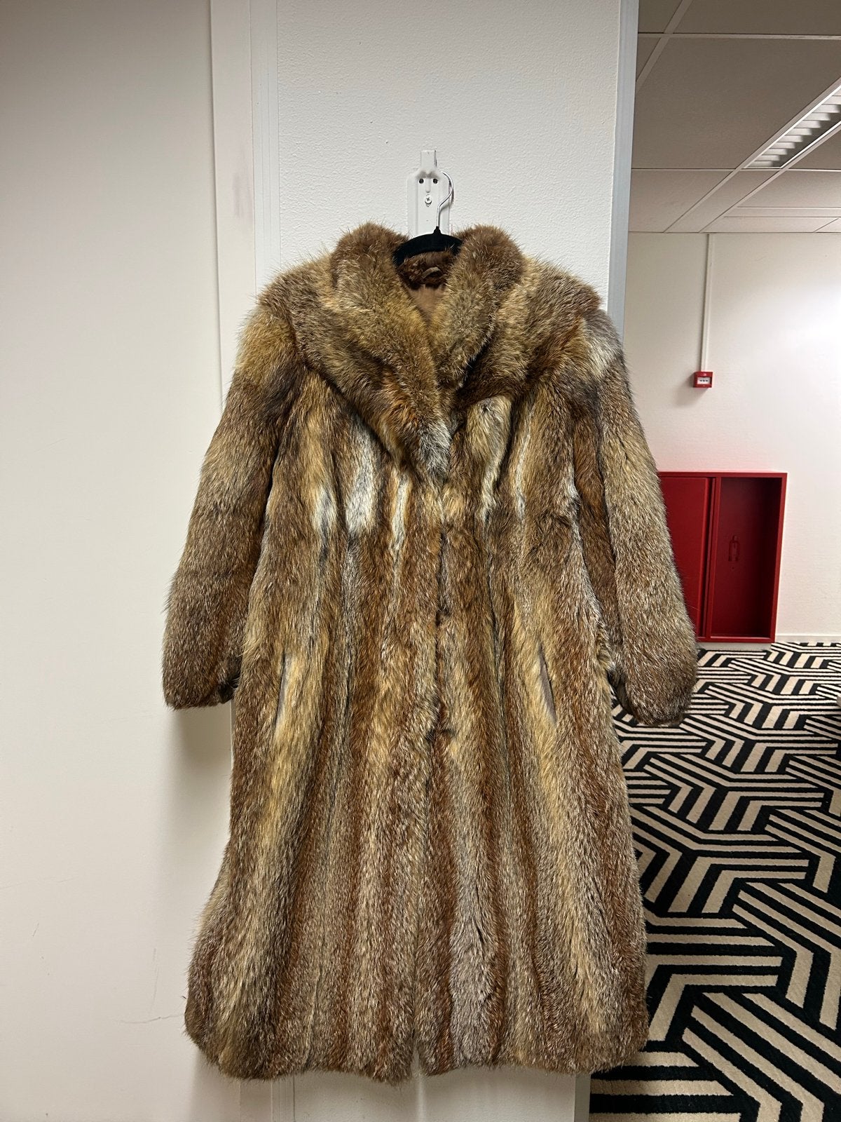 Lange winterjas van vossenbont, dik en warm, Kleding | Dames, Ophalen of Verzenden, Gedragen, Bruin
