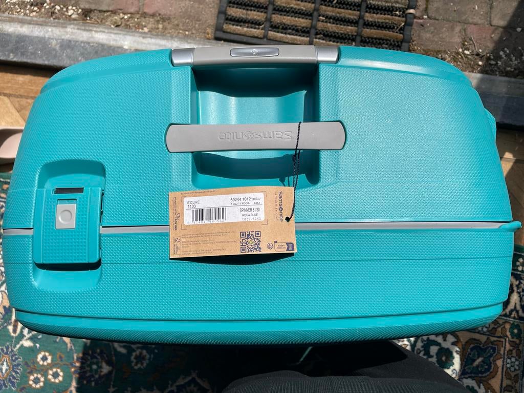 Samsonite Scure Spinner 81/30 Aqua Blue Koffer, Sieraden, Tassen en Uiterlijk, Koffers, Ophalen, Hard kunststof, 70 cm of meer