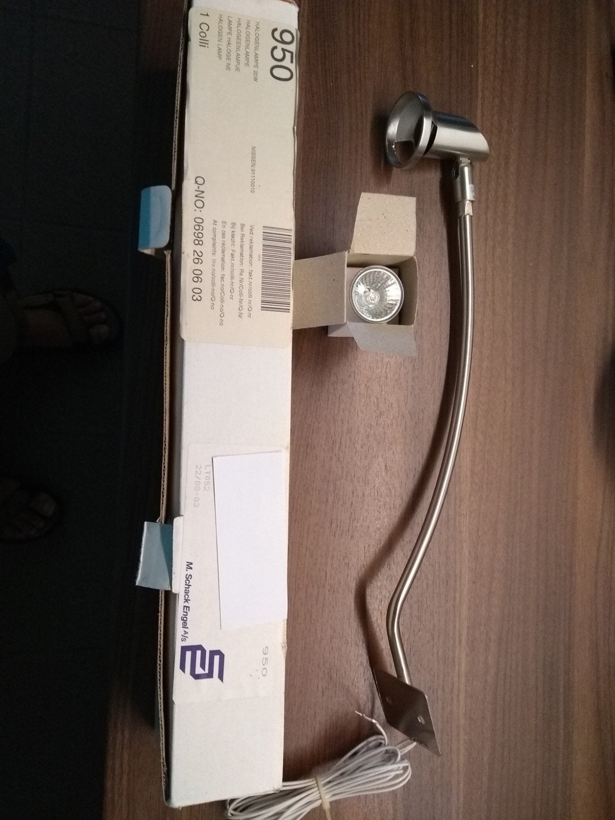Spot leeslamp halogeen voor bed of wand, Ophalen of Verzenden