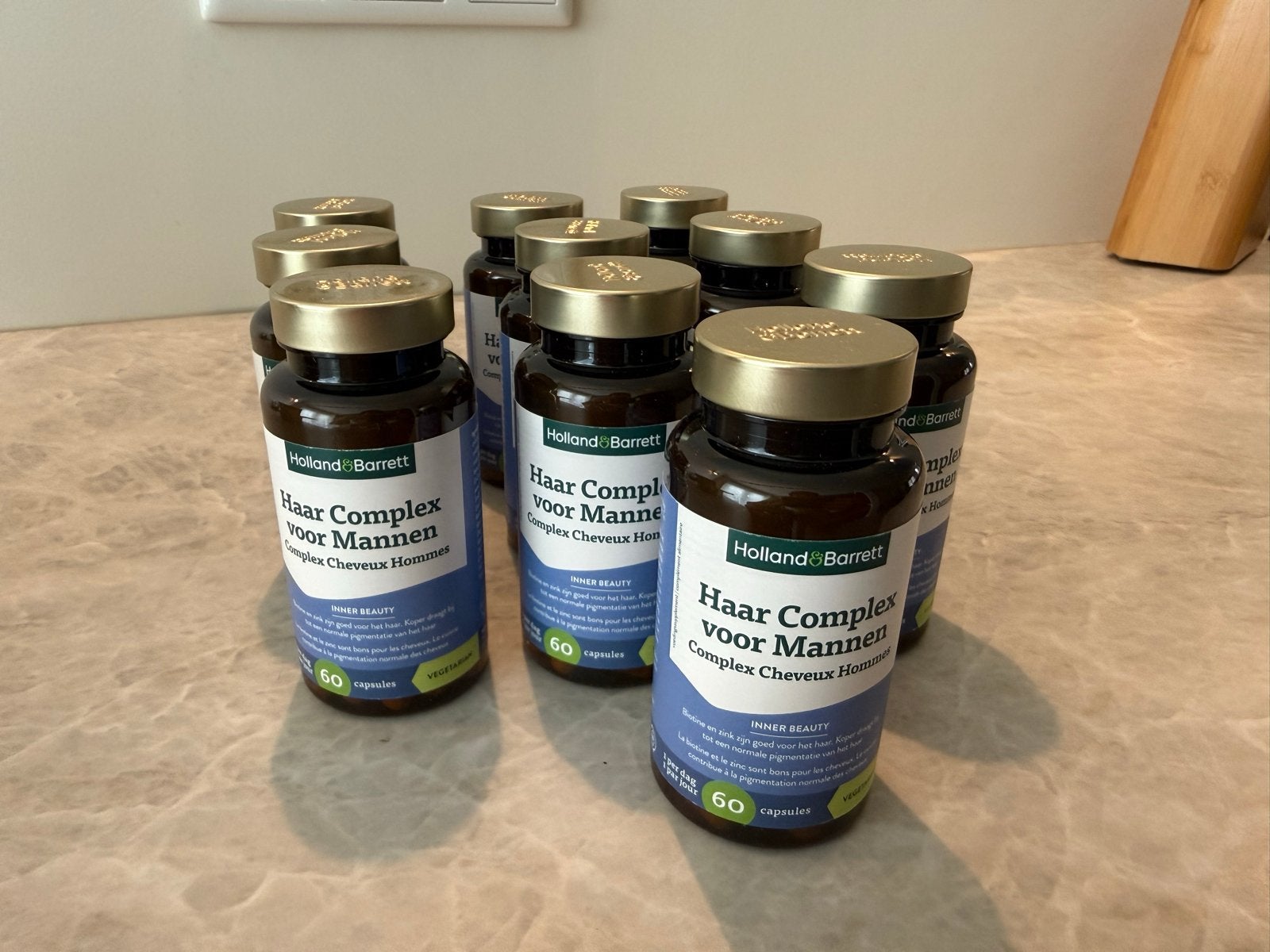 Holland & Barrett Haar Complex voor Mannen - 10 potten, Ophalen of Verzenden, Nieuw, Poeder of Drank