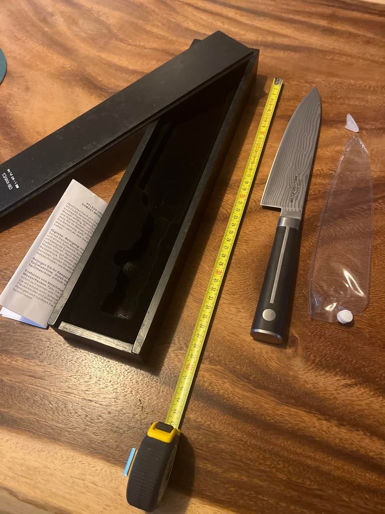 OBI Knives Keukenmes - 35 cm - Gloednieuw., Keukentrolley, Ophalen of Verzenden, Nieuw, Zwart