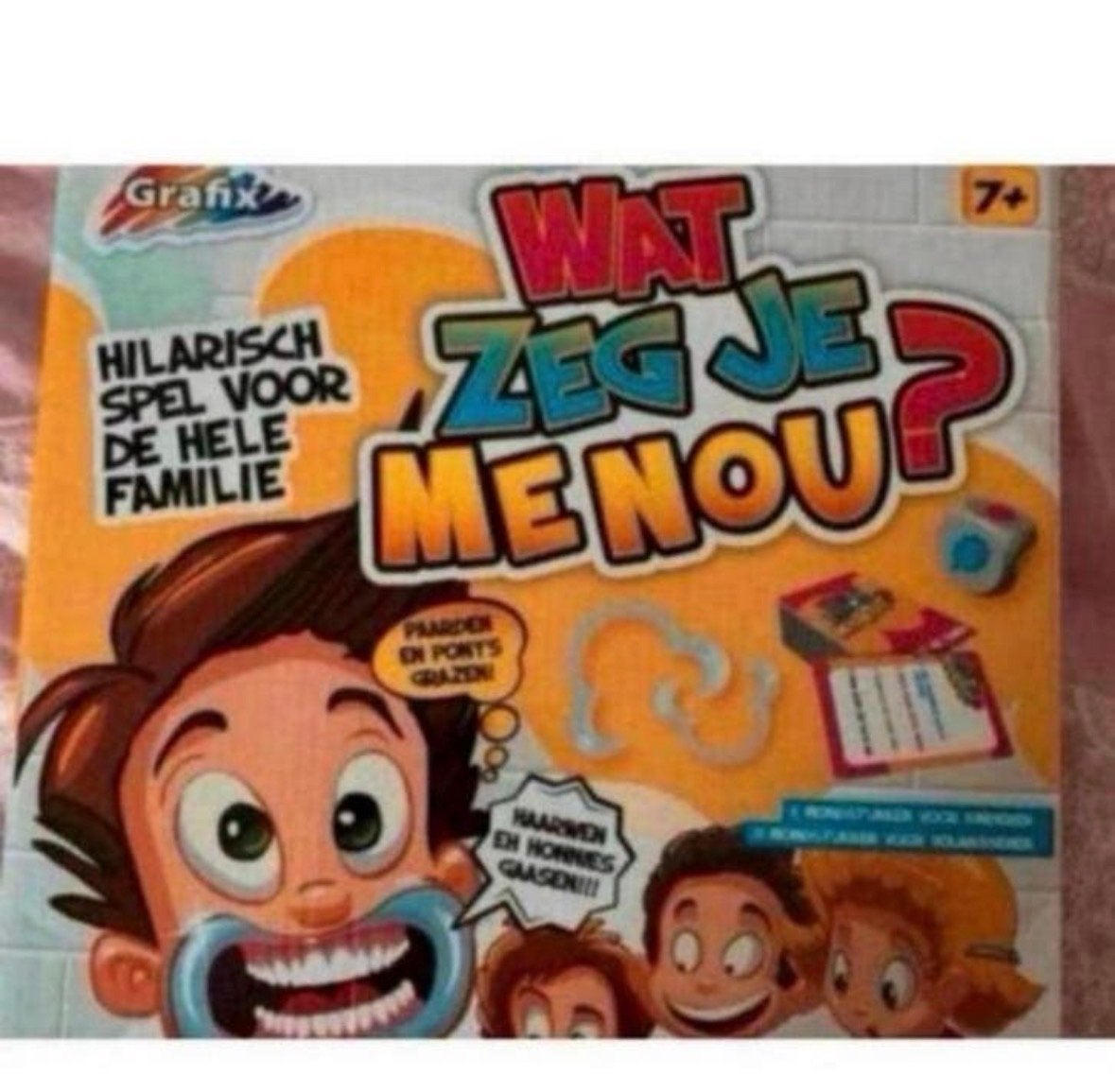 Wat Zeg Je Me Nou? Hilarisch spel voor de hele familie, Hobby en Vrije tijd, Gezelschapsspellen | Bordspellen, Drie of vier spelers