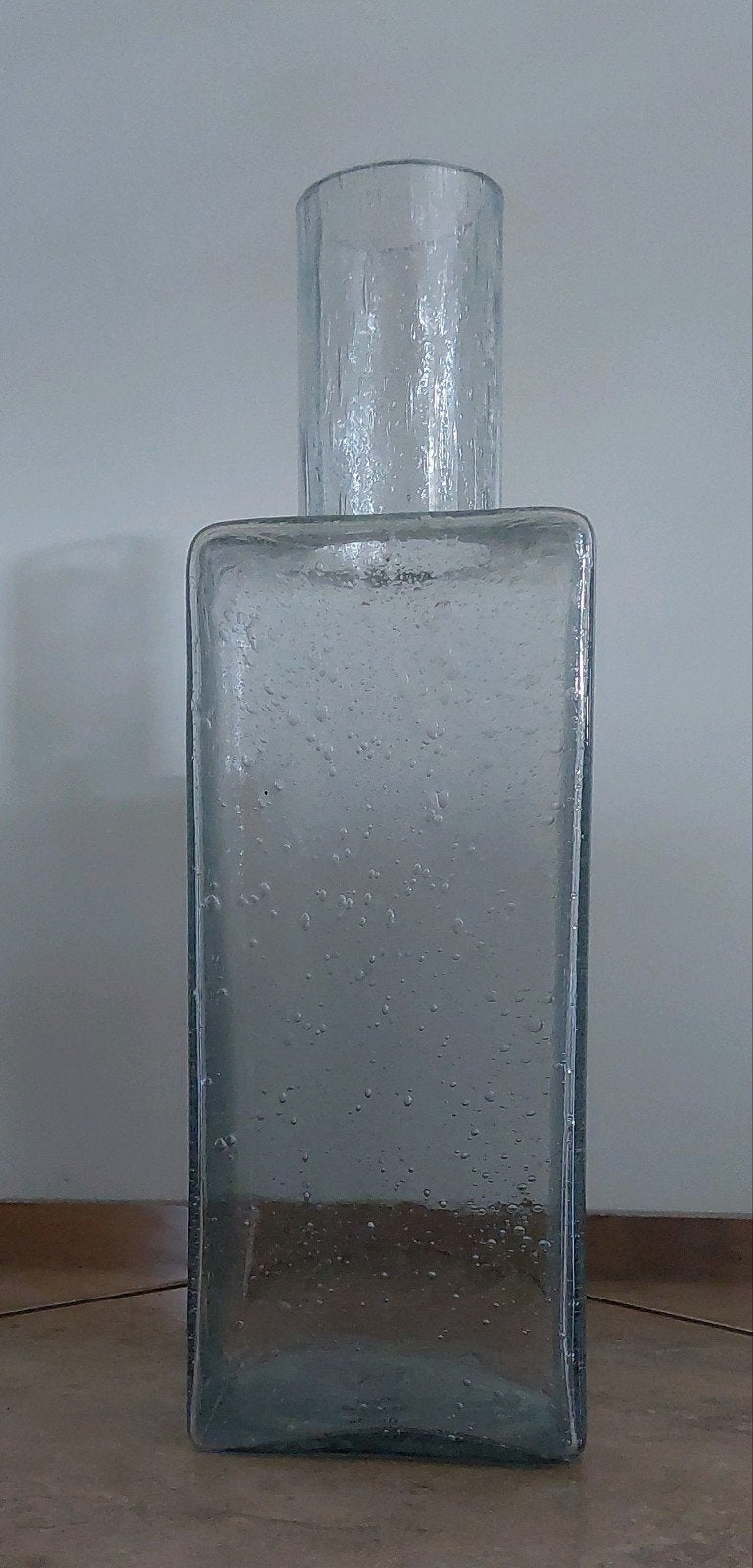 Urban Nature Culture glazen vaas met bubbeleffect, Ophalen of Verzenden, Gerecycled glas, Glas