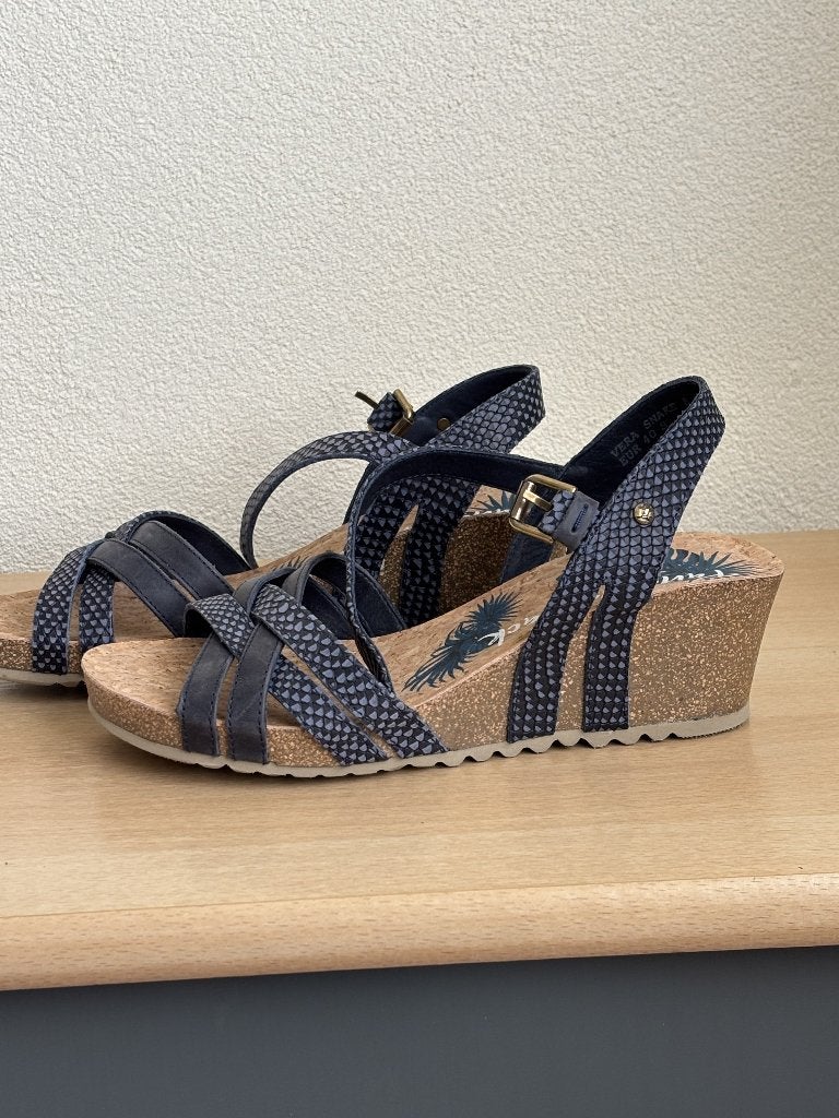 zomer-sandaaltjes Panama Jack, Blauw, Zo goed als nieuw, Sandalen of Muiltjes, Ophalen of Verzenden