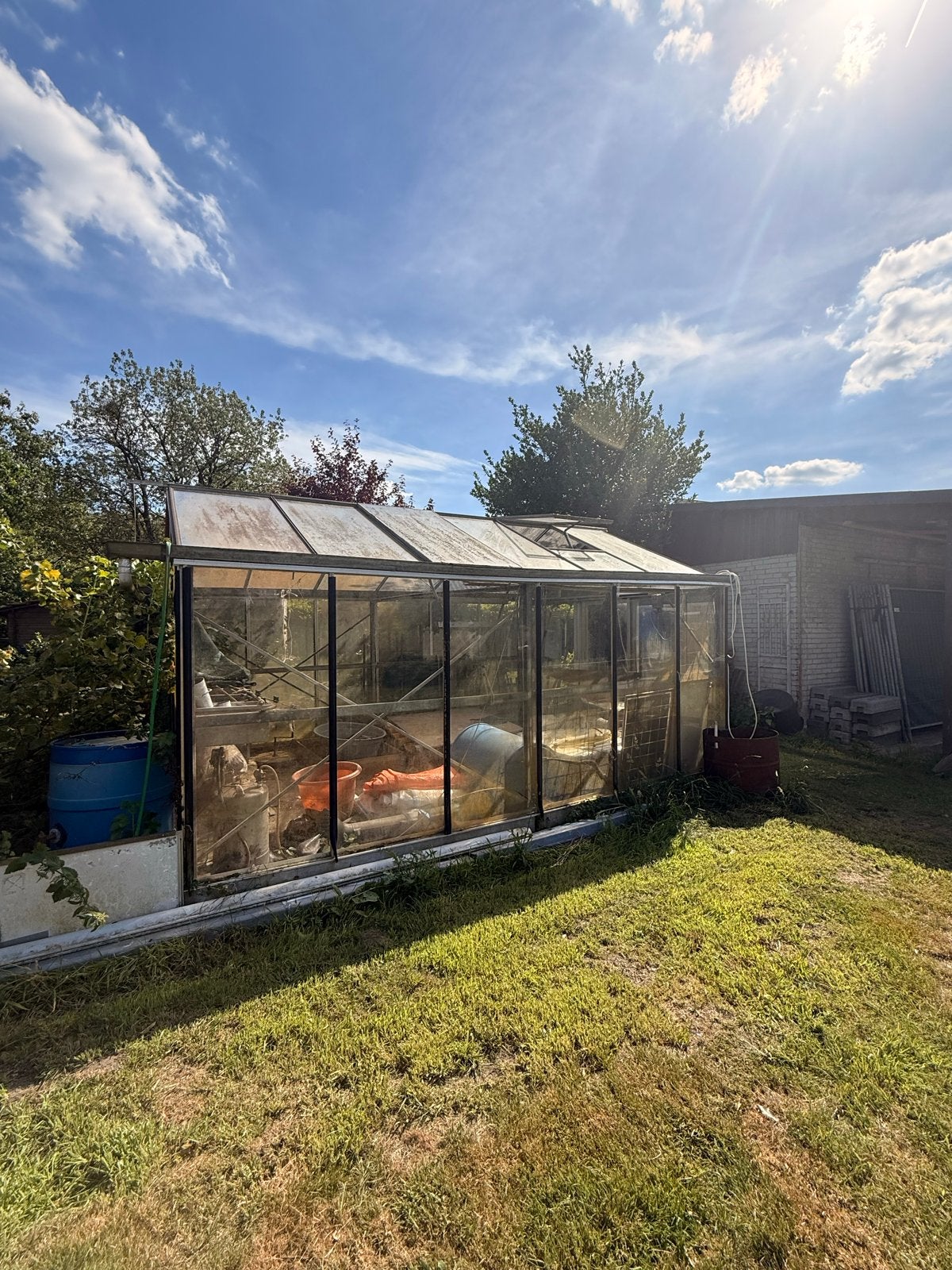 Ruime Tuinkas 3x5 meter - Ideaal voor Kweek en Hobby, Tuin en Terras, Kassen, Ophalen, Gebruikt, Kweekkas, Glas