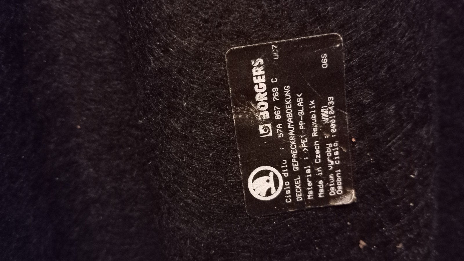 Hoedeplank, Borgers Bagageruimte Afdekking - 57A 867 769 C, Auto-onderdelen, Ophalen of Verzenden, Gebruikt, Achter, Achterklep