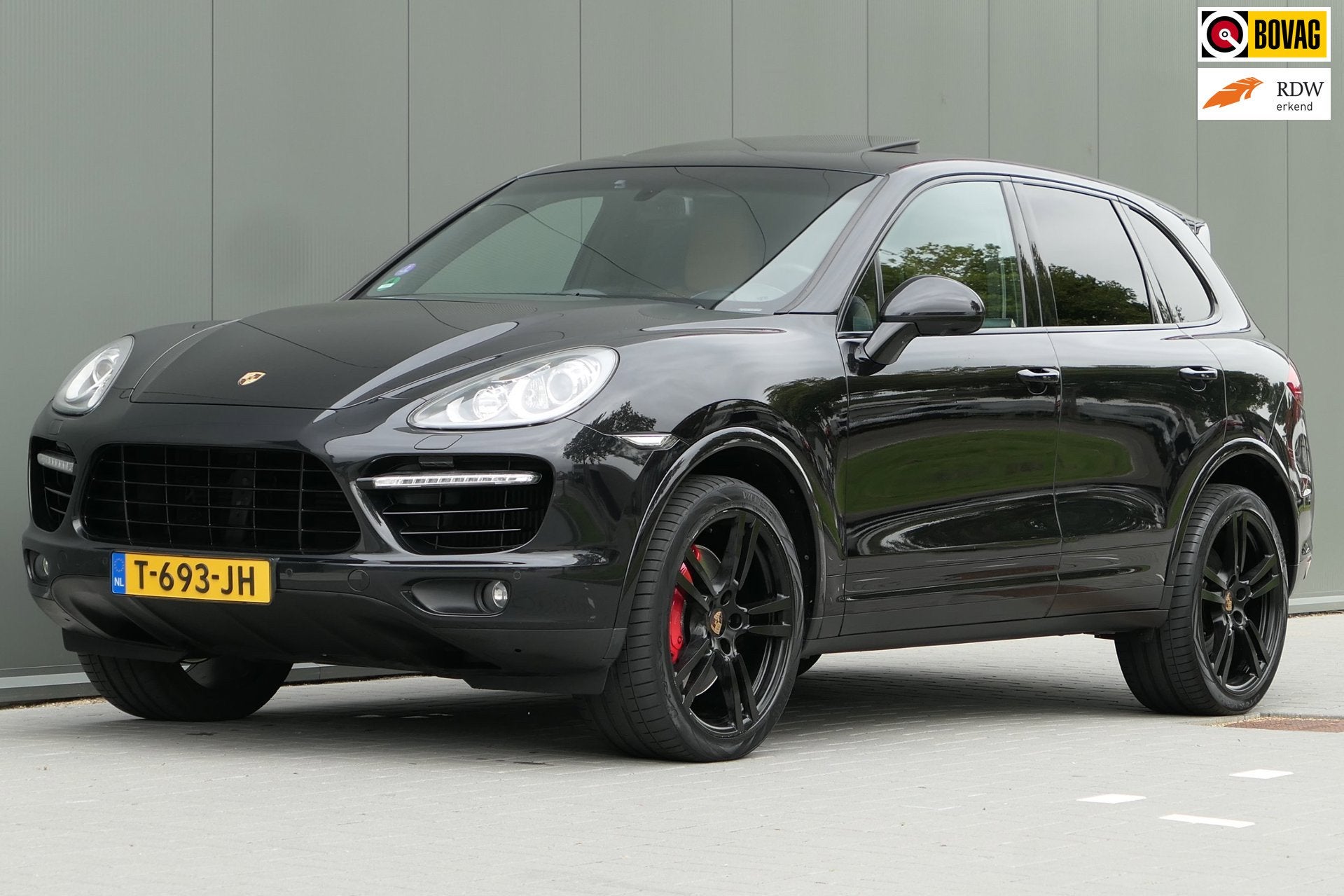 Porsche Cayenne 4.8 Turbo S 550PK Sportchrono BOSE Stoelverk, Auto's, Automaat, Gebruikt, Zwart, Leder