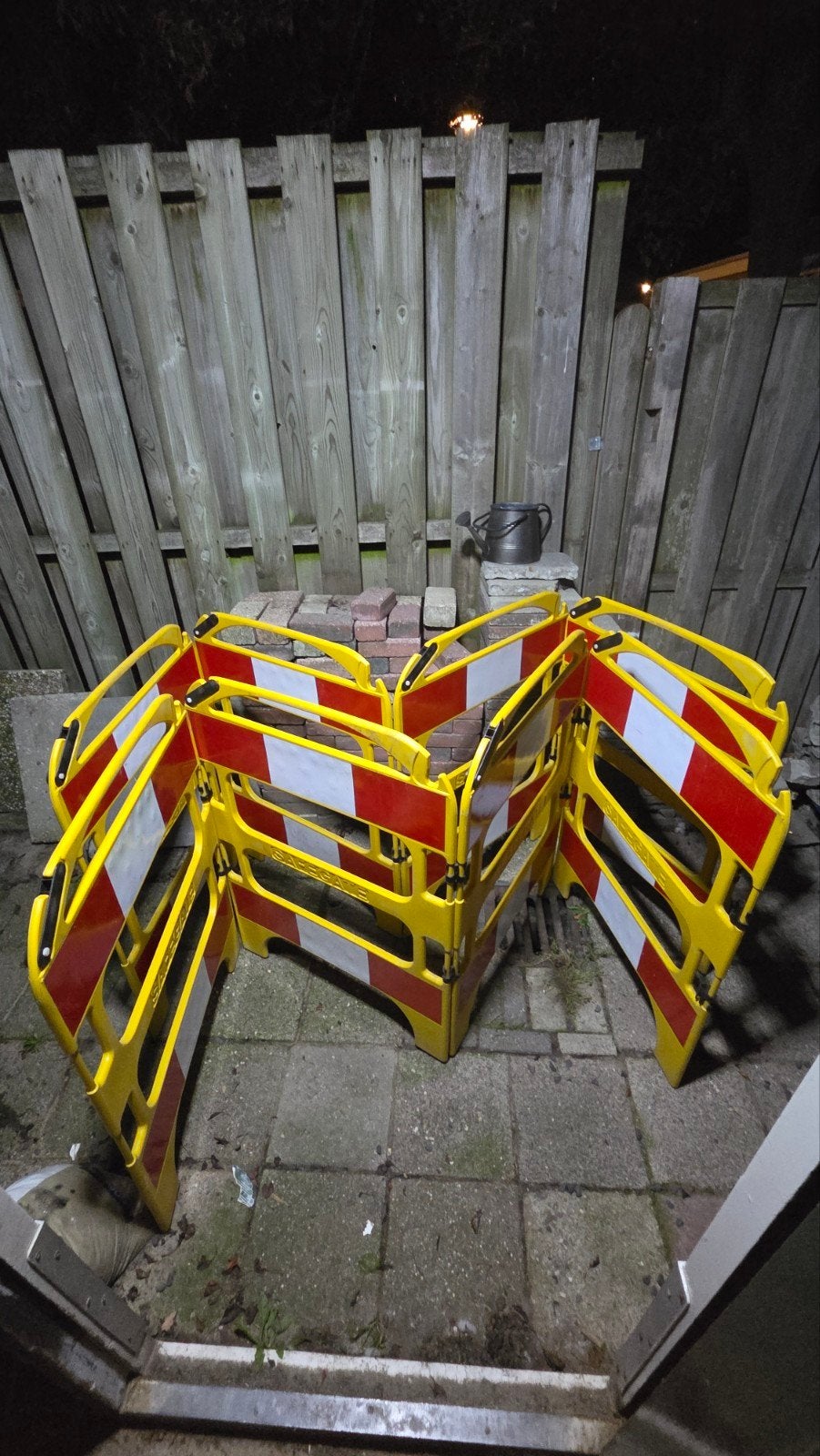 Opvouwbaar afzethek - Veiligheidshek - Bouwhek, Ophalen, Gebruikt