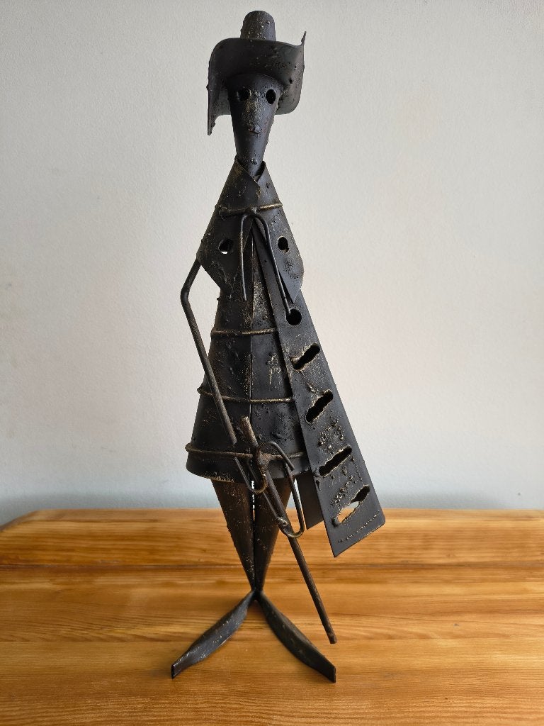Design Sculptuur Smeedijzer – Brutalisme – Giovanni Grittani, Handgemaakt, Ophalen of Verzenden, Beeld, Modern