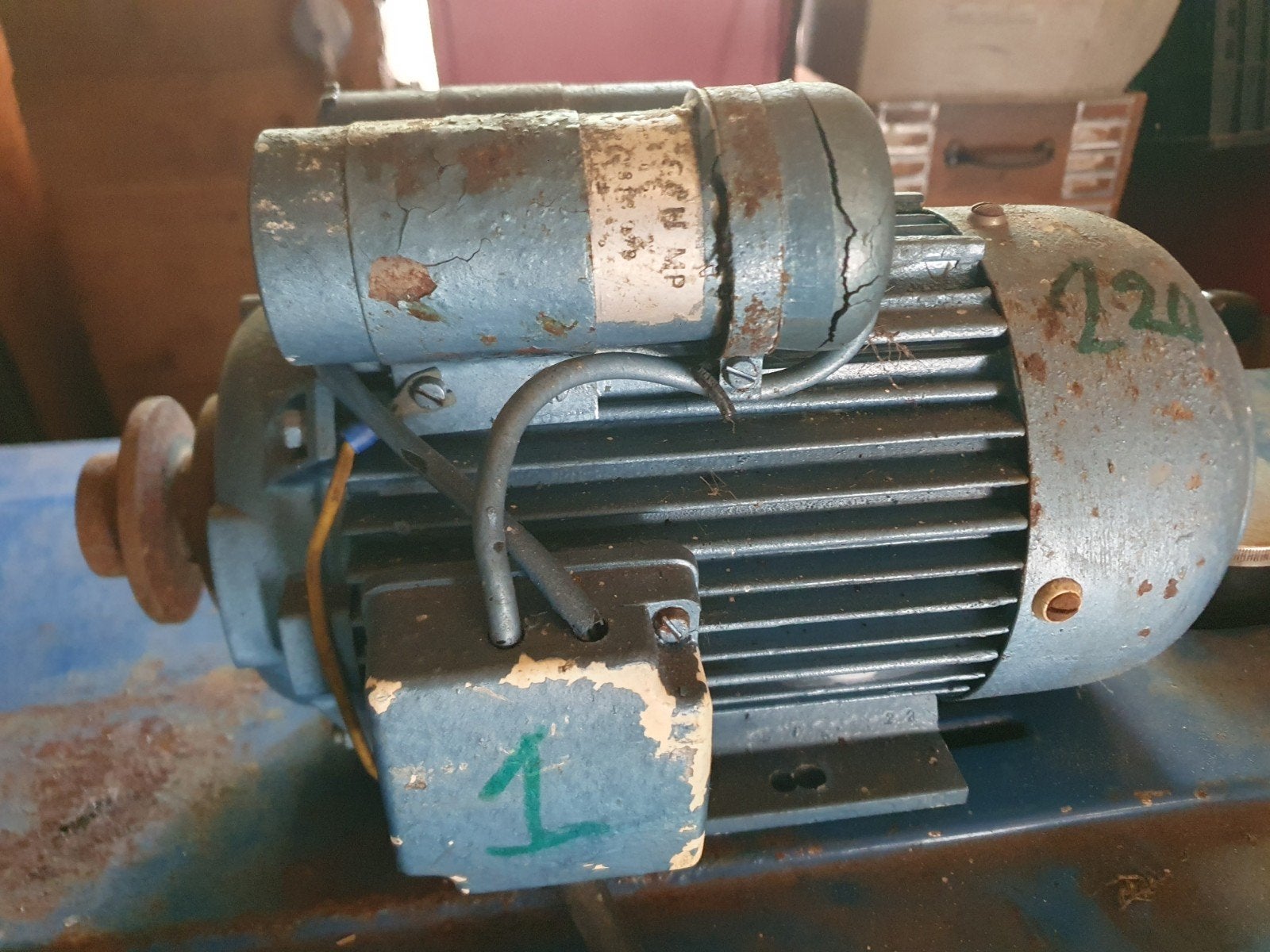 electro moter 220v, Ophalen, Gebruikt, Elektromotor, 1400 tot 1800 rpm