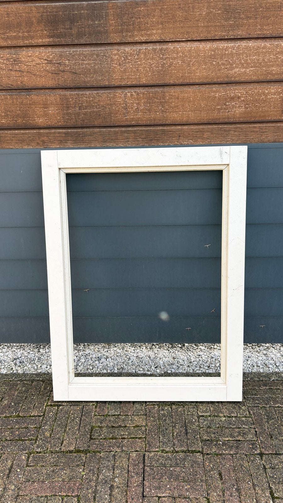 Hardhouten (meranti) raamkozijn, 97,5 x 75 cm, Doe-het-zelf en Verbouw, Raamkozijn, Nieuw, 75 tot 150 cm, Hout