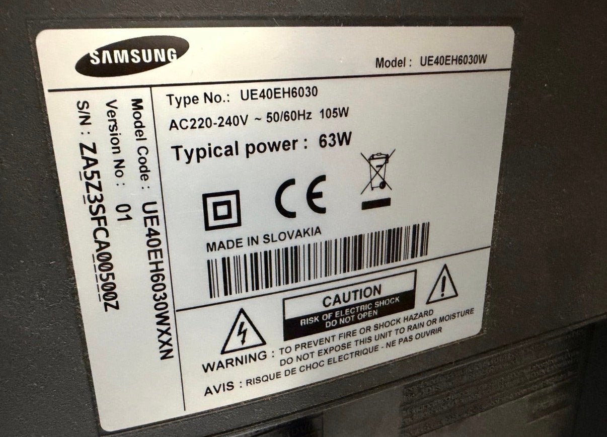 Samsung UE40EH6030 40 inch Full HD LED TV, LED, 50 Hz, Ophalen of Verzenden, Zo goed als nieuw
