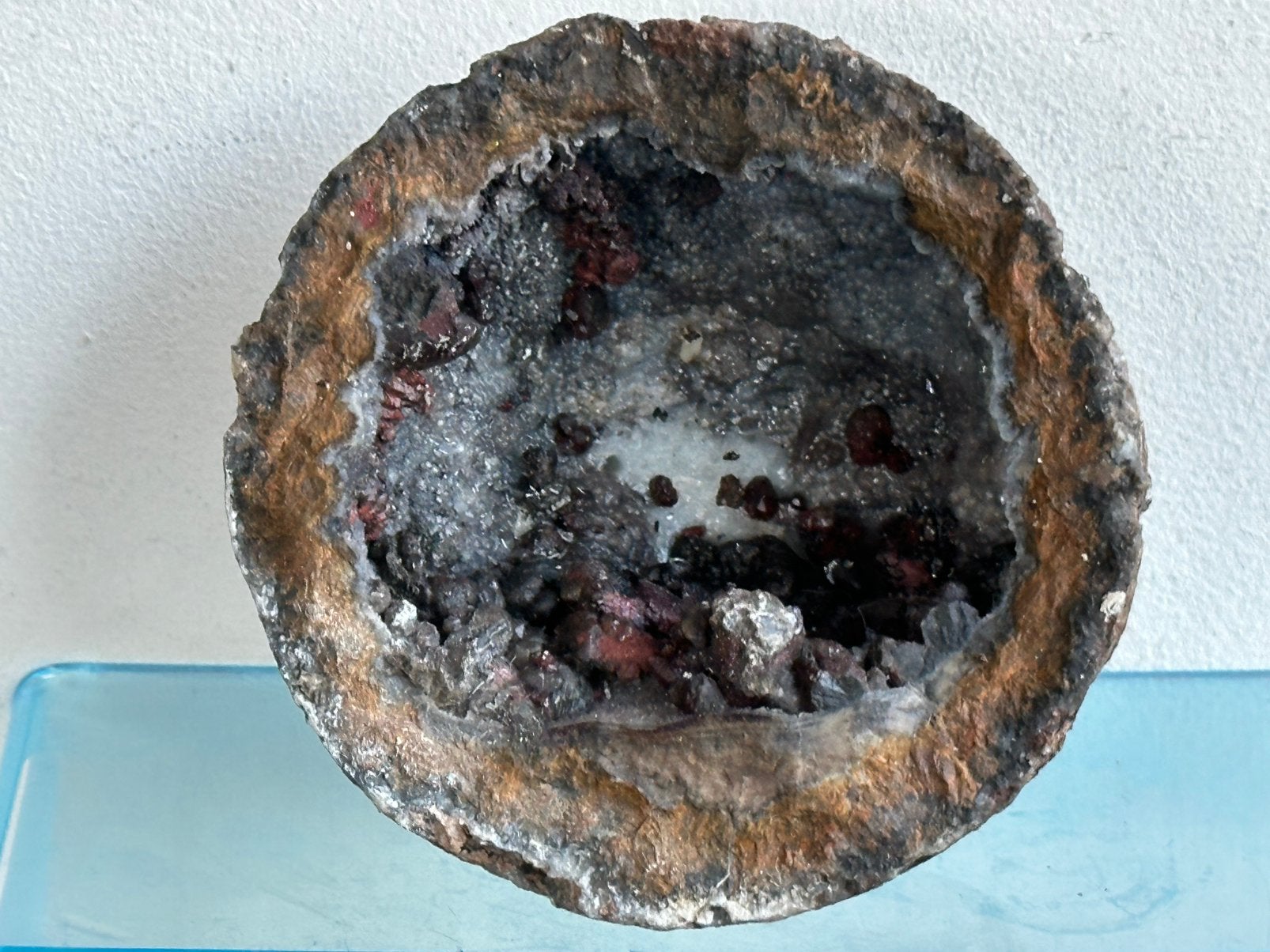 Half edelsteen Mexicaanse Geode, Ophalen of Verzenden