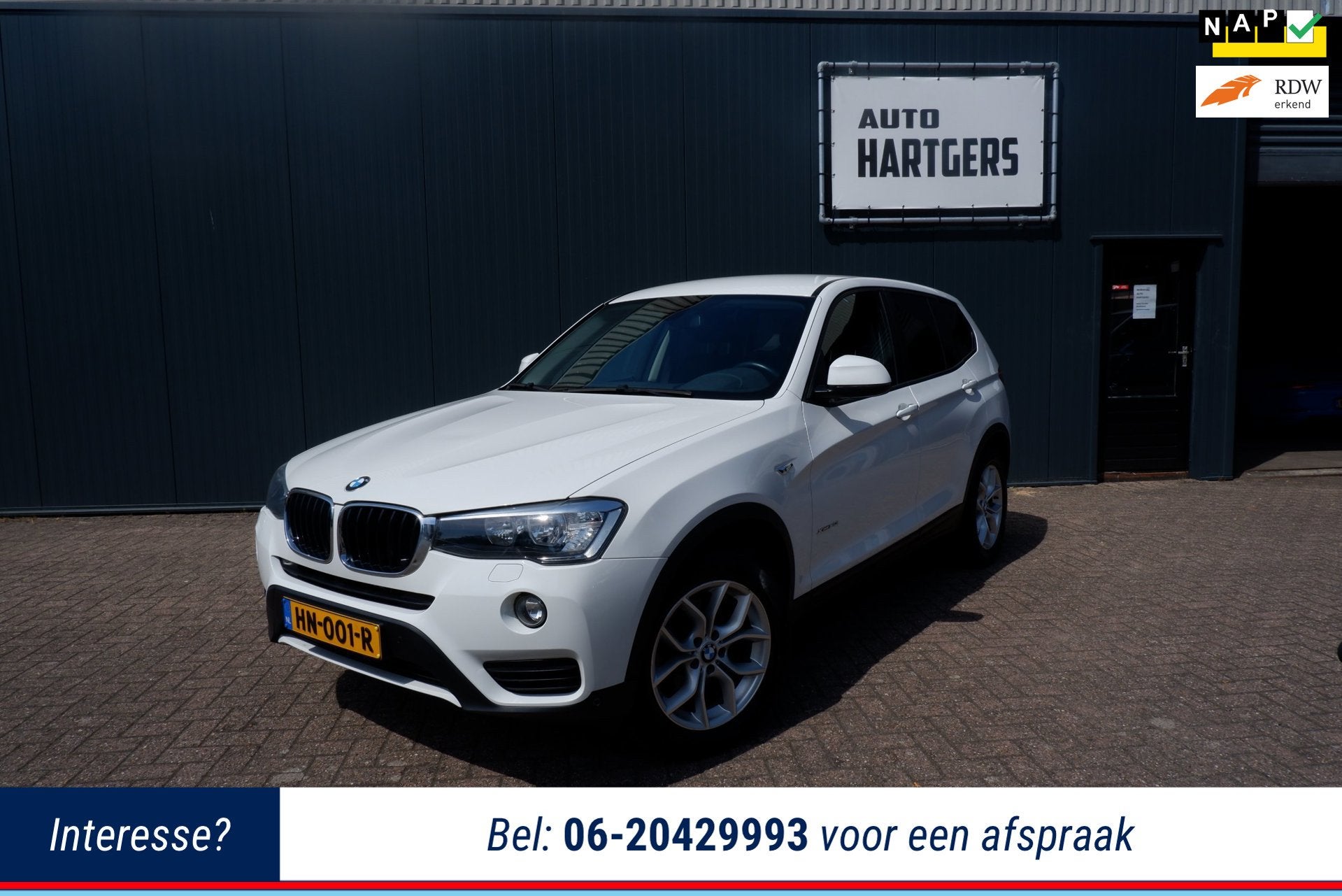 BMW X3 XDrive 4x4 handbak, Auto's, Stof, Gebruikt, 4 cilinders, 2000 kg