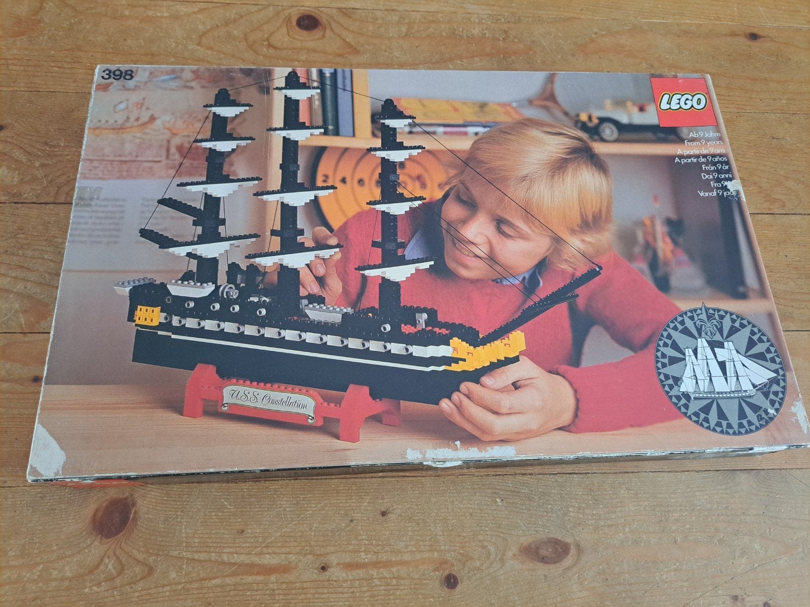 Lego 398 U.S.S. Constellation - Vintage Zeilschip, Compleet, Gebruikt, Overige thema's, Lego