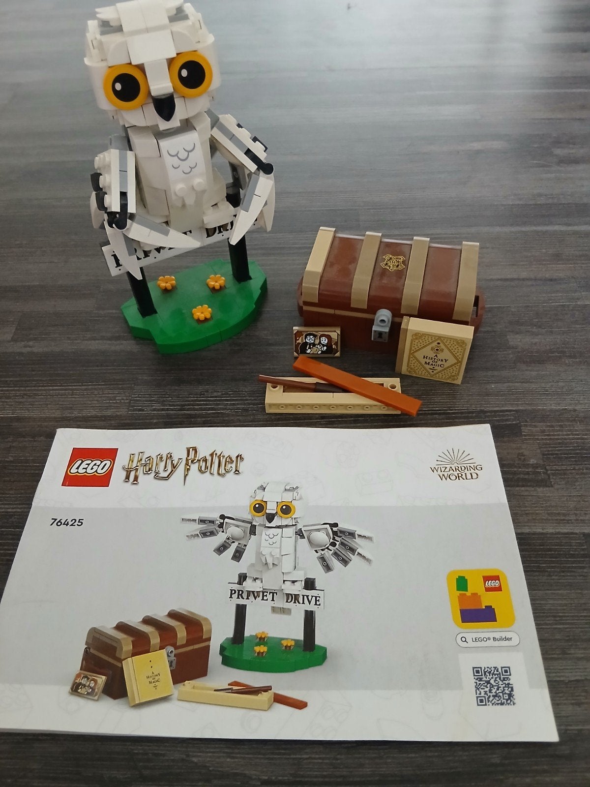 LEGO Harry Potter Hedwig de Uil (76425), Ophalen of Verzenden, Zo goed als nieuw