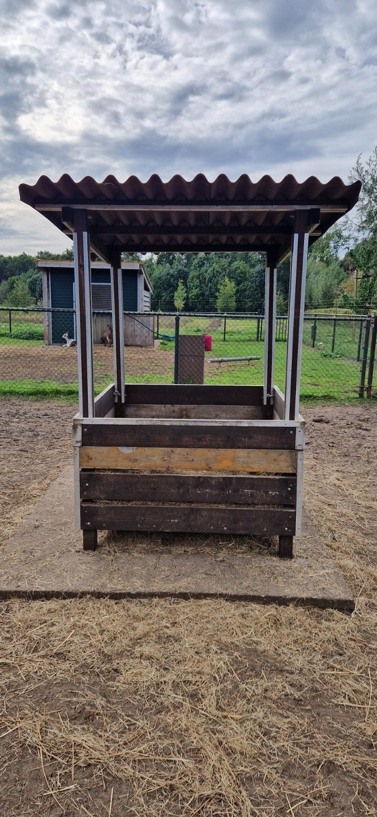 Superfijne slowfeeder 1.20 m x 1.20 m, Opfok, 4 paarden of pony's of meer