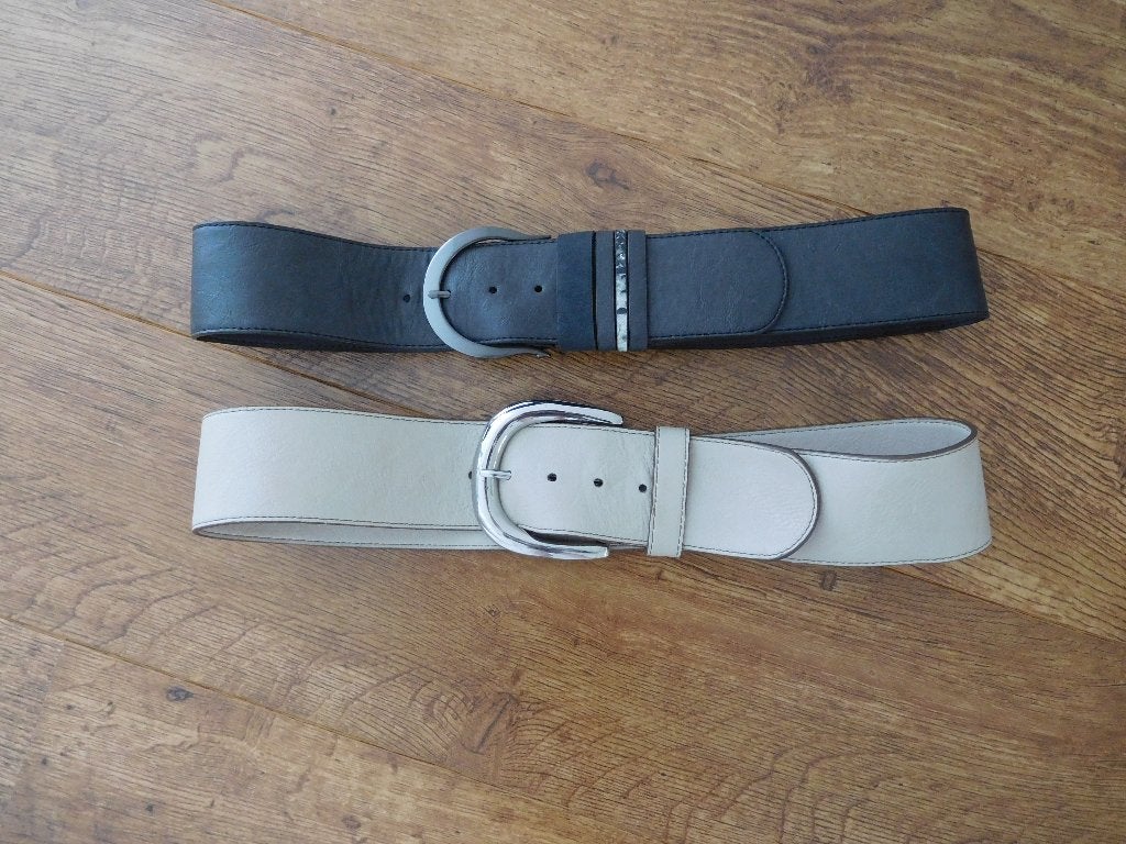 Esprit lederen riem heupriem / 2 stuks / maat M / 6 cm breed, Kleding | Dames, Riemen en Ceinturen, 80 tot 90 cm, Zwart, Heupriem