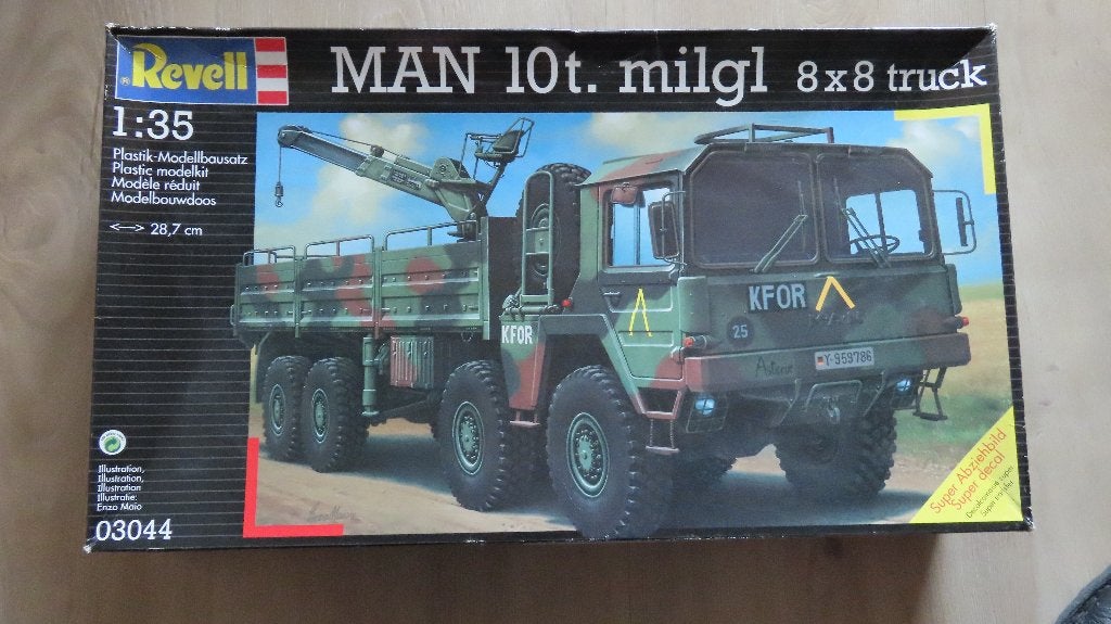 MAN 10t milgl 8x8 Truck Revell 1/35, Nieuw, Ophalen of Verzenden, Truck, 1:32 tot 1:50