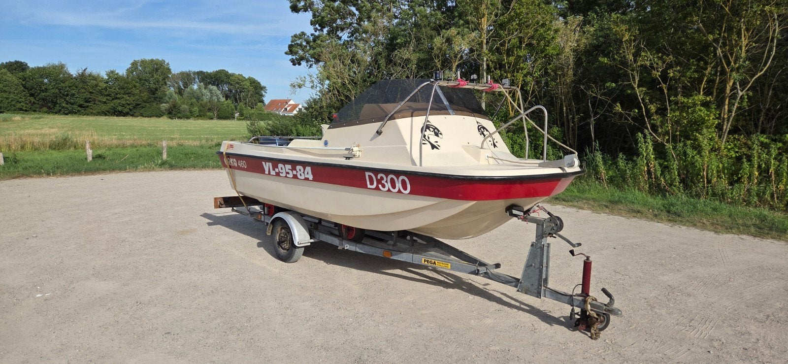 Orka 460 boot met twee Yamaha buitenboordmotoren, Watersport en Boten, Ophalen, Gebruikt