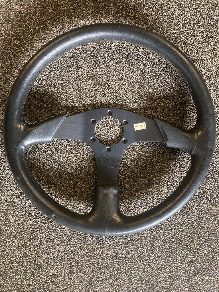 MOMO lederen sportstuur, type Panther, 360 mm, zwart, Ophalen of Verzenden, Gebruikt