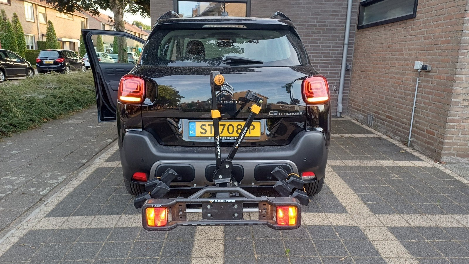 Spinder Hawk Trekhaak Fietsendrager voor 2 fietsen, Auto diversen, Fietsendragers, Ophalen, Gebruikt, Elektrische fiets, 2 fietsen