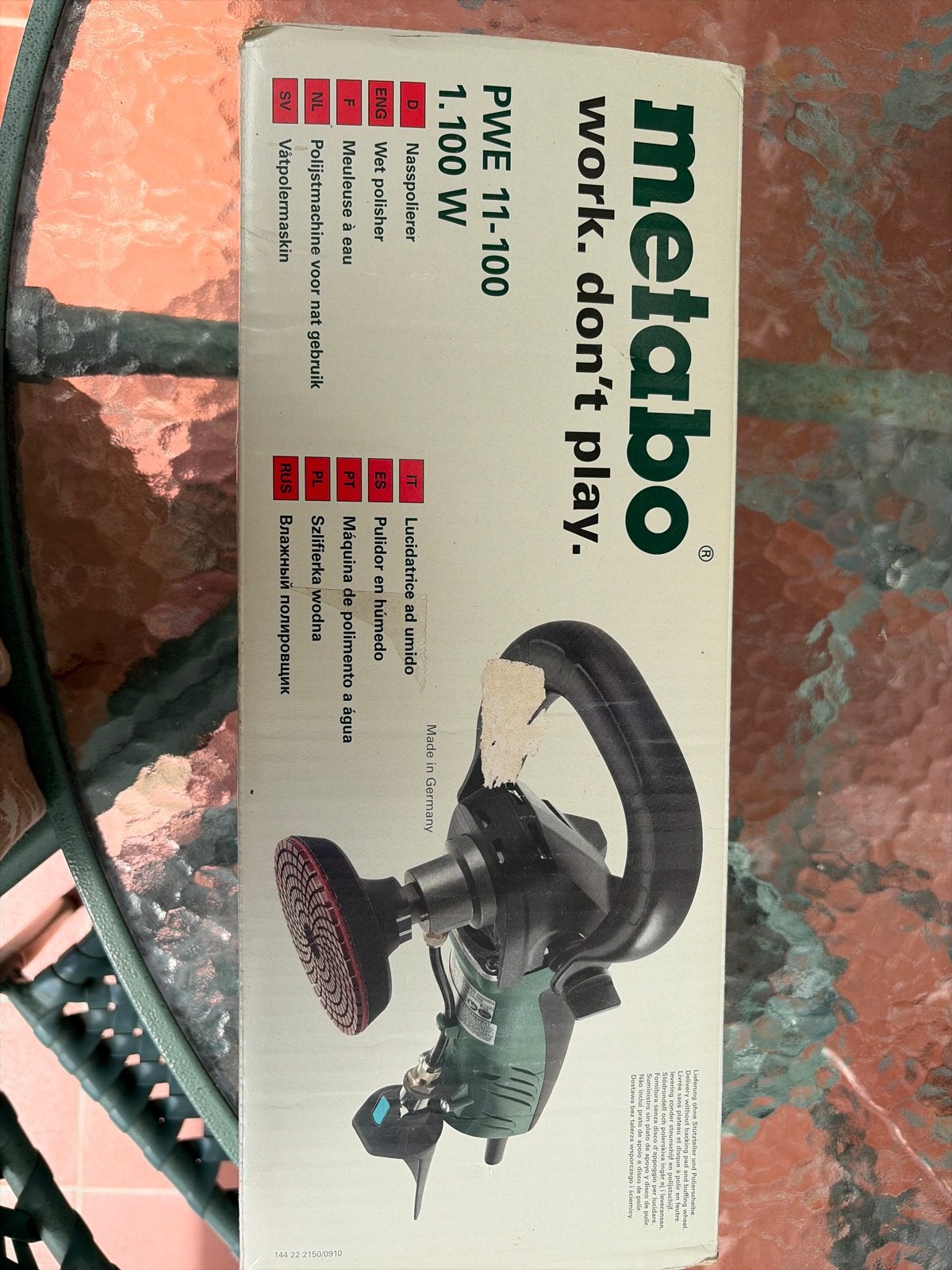 NIEUW Metabo PWE 11-100 Natpolijstmachine 1100W, Ophalen, Nieuw, 1000 watt of meer, Overige typen