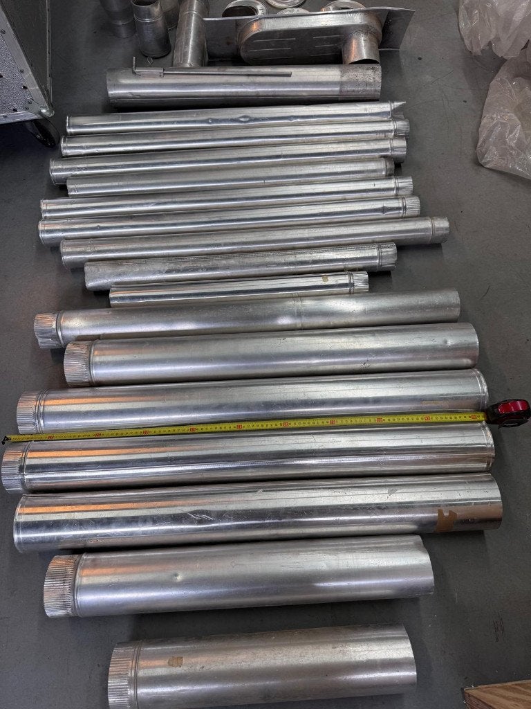 Aluminium Kachelpijpen - Rookgasafvoer, Ophalen, Gebruikt, Overige typen, Aluminium