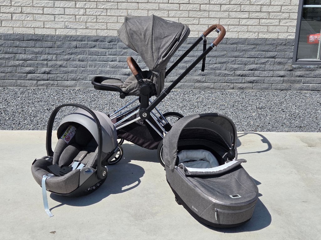 Cybex Priam Platinum combiwagen met autostoel en reiswieg, Overige merken, Ophalen of Verzenden, Zo goed als nieuw, Combiwagen