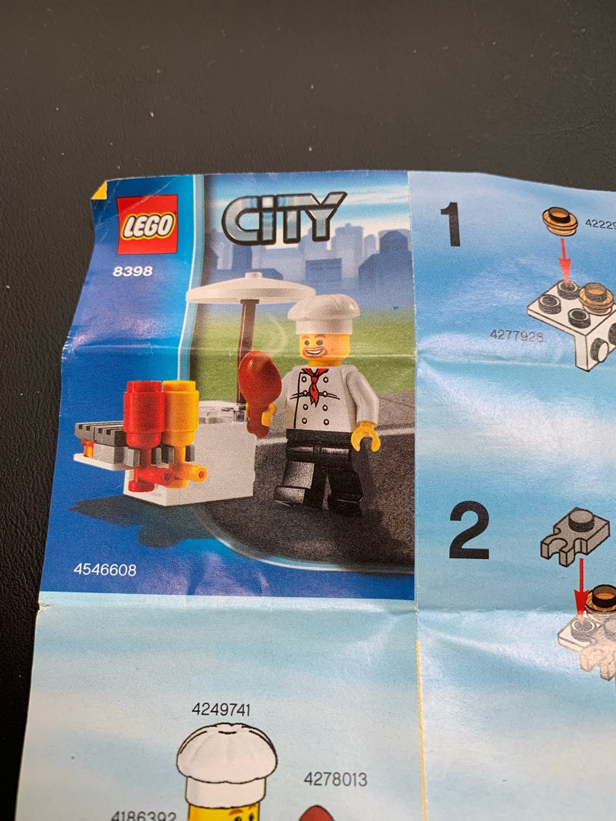 LEGO City Kok met BBQ en kip - Set 8398, Ophalen of Verzenden, Zo goed als nieuw, Overige merken