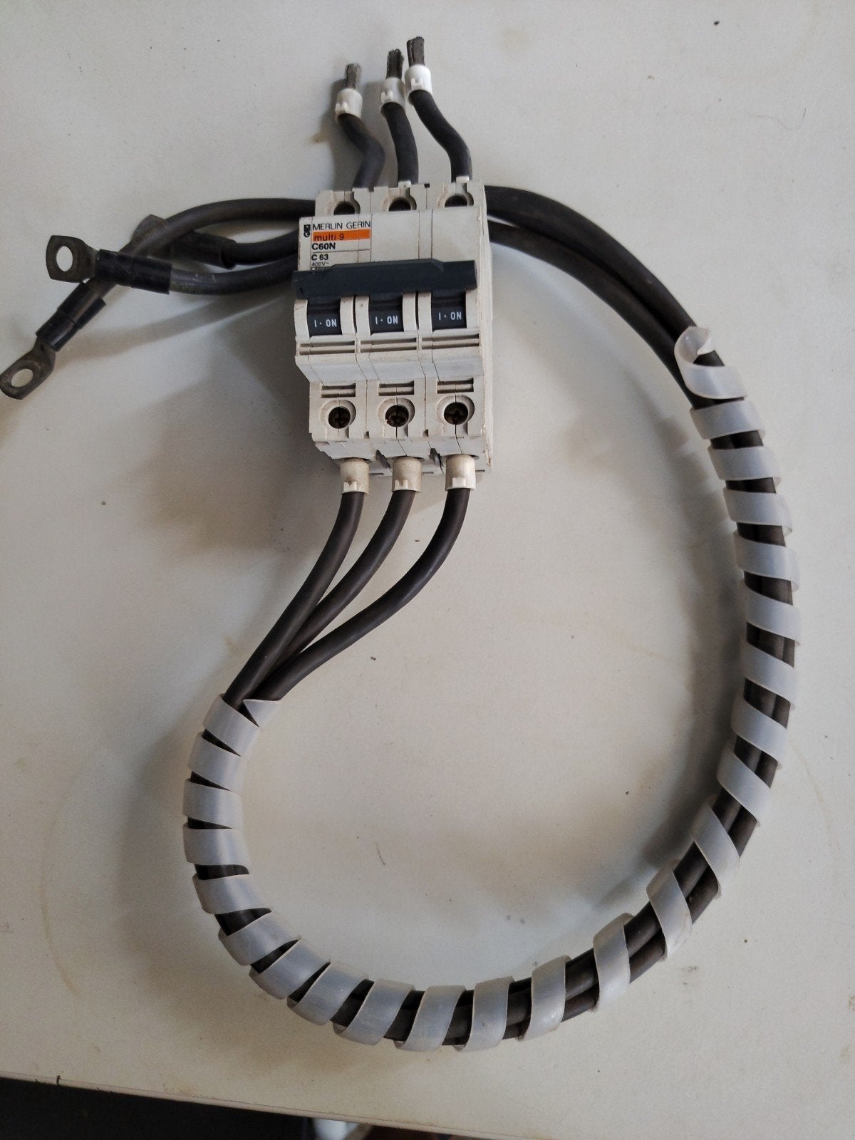 Merlin Gerin 63 amp 400 volt Installatieautomaat, Ophalen of Verzenden, Gebruikt, Schneider Electric, Installatieautomaat