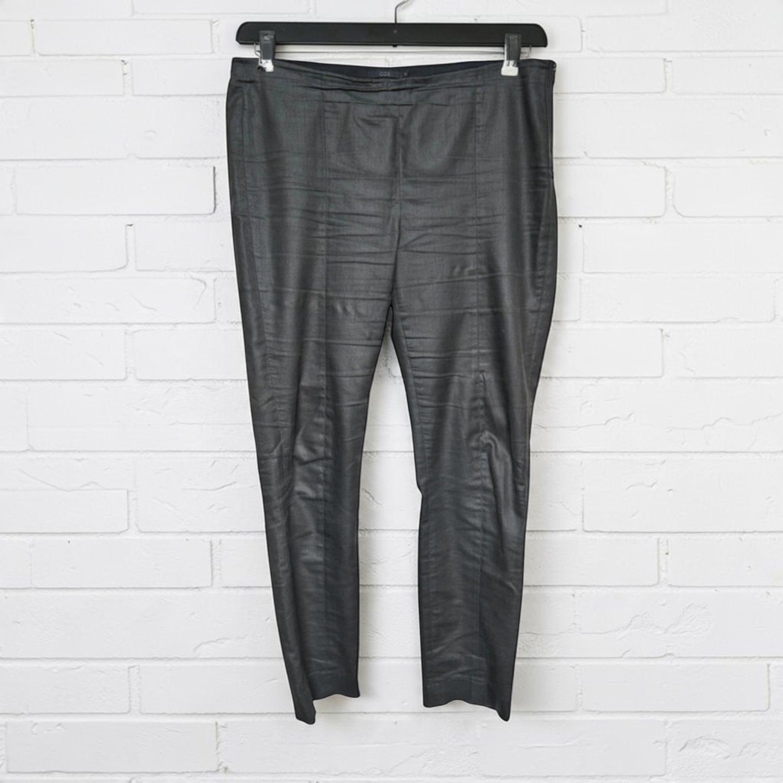 Cos Broek Maat 44 Khaki DonkerGrijs Pantalon Rechte Pijpen, O, C, Verzenden, S