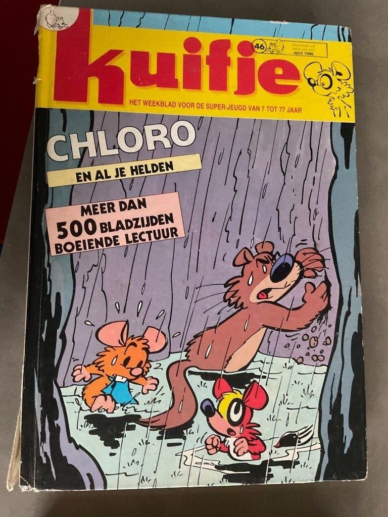 Kuifje weekblad ingebonden - nr 46, 39ste jaargang (1986), Boeken, Gelezen, Eén stripboek, Ophalen of Verzenden, Hergé (en anderen)