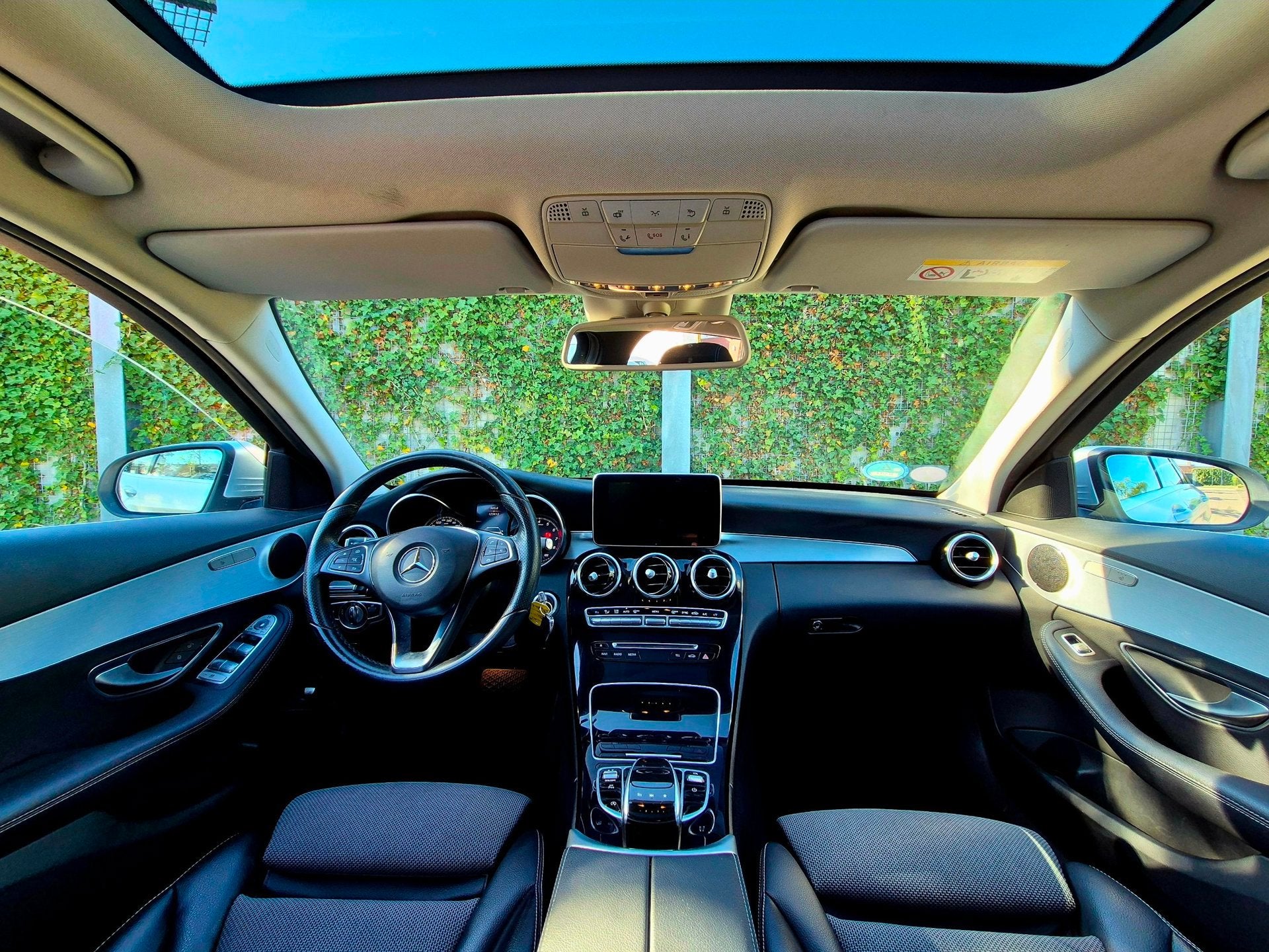 Mercedes-Benz C-klasse Estate 180 Business Solution | Pano |, Auto's, Mercedes-Benz, Automaat, Achterwielaandrijving, Leder en Stof