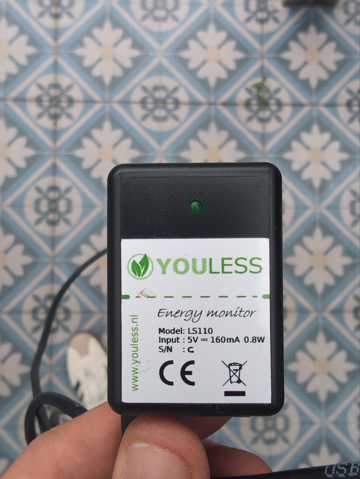 Youless LS110 Energiemeter met USB-kabel, Ophalen of Verzenden
