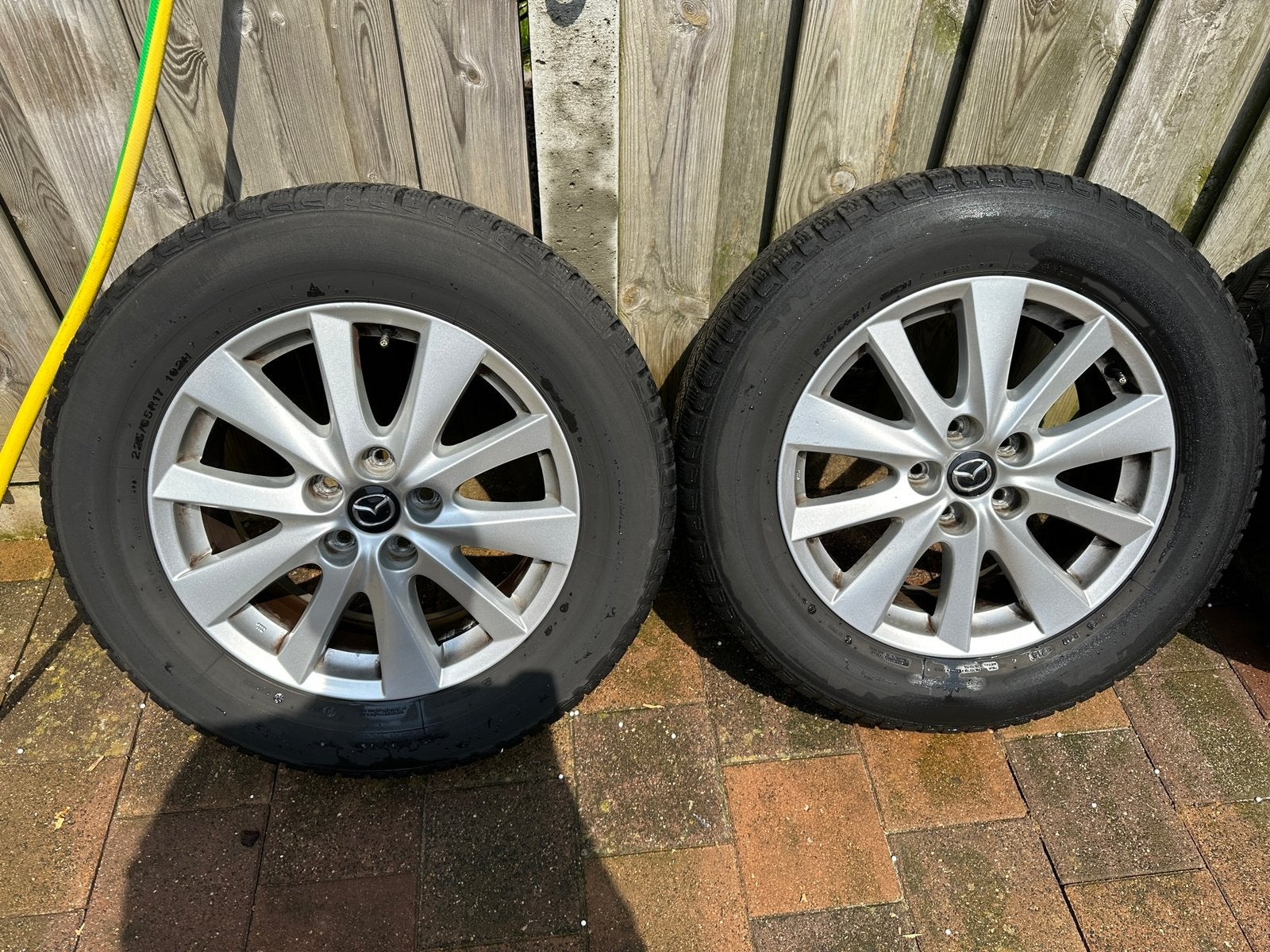 Originele 17" Mazda velgen met Bridgestone winterbanden, Auto-onderdelen, Banden en Velgen, Ophalen, Gebruikt, Banden en Velgen