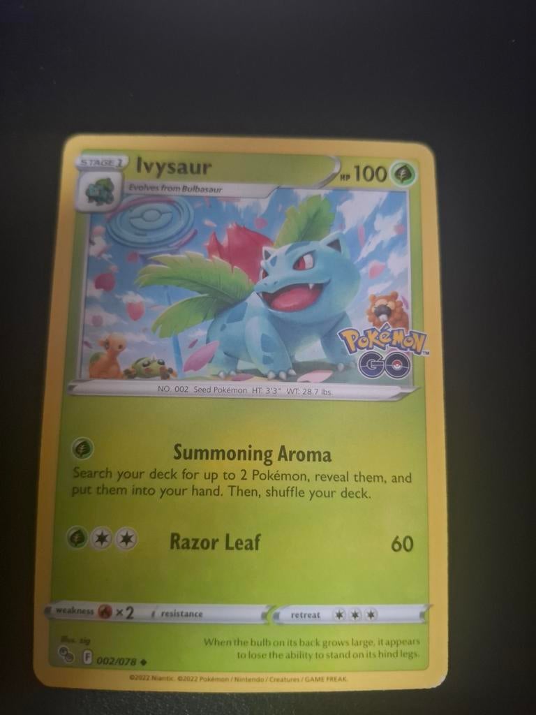 Ivysaur Pokémon GO Pokémon Kaart, Ophalen of Verzenden