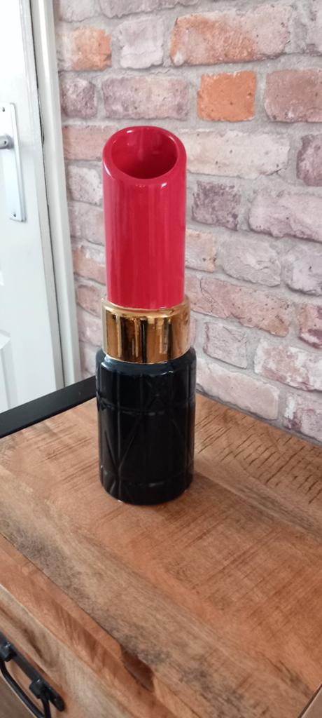 Kersten:Grote 35cm Lipstick Vaas♥️NIEUW♥️, Huis en Inrichting, Woonaccessoires | Vazen, Overige kleuren, Nieuw, Ophalen of Verzenden