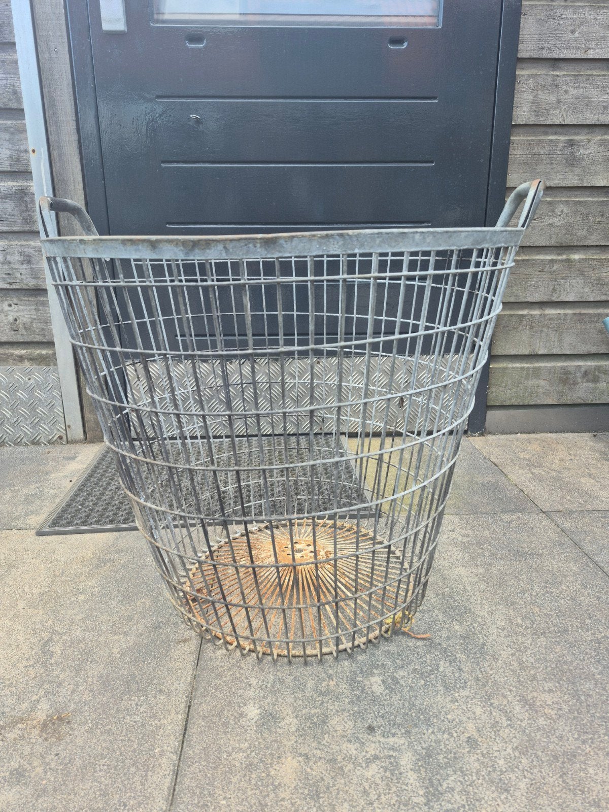 ouderwetse aardappelmand, Ophalen, Met handvatten, Gebruikt, Mand
