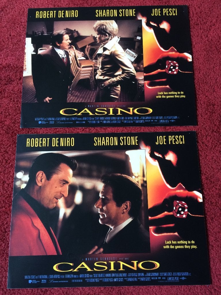 "Casino" Martin Scorsese, 2 grote lobby cards / filmfoto's, Verzamelen, Rechthoekig Liggend, Ophalen of Verzenden, Zo goed als nieuw