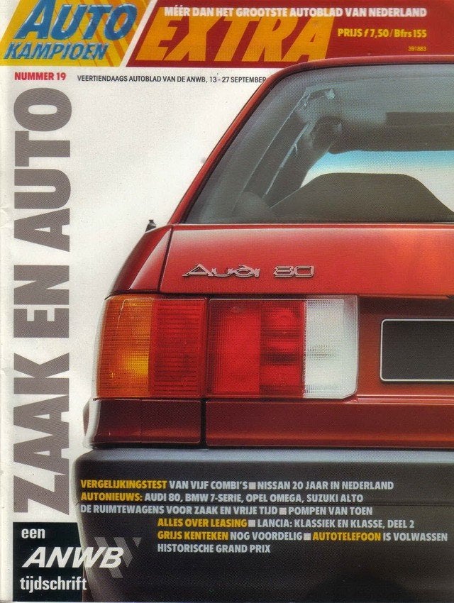Autokampioen 19 1986 : Audi 80 - Opel Omega - Kadett 1.3S SW, Ophalen of Verzenden, Gelezen, Algemeen