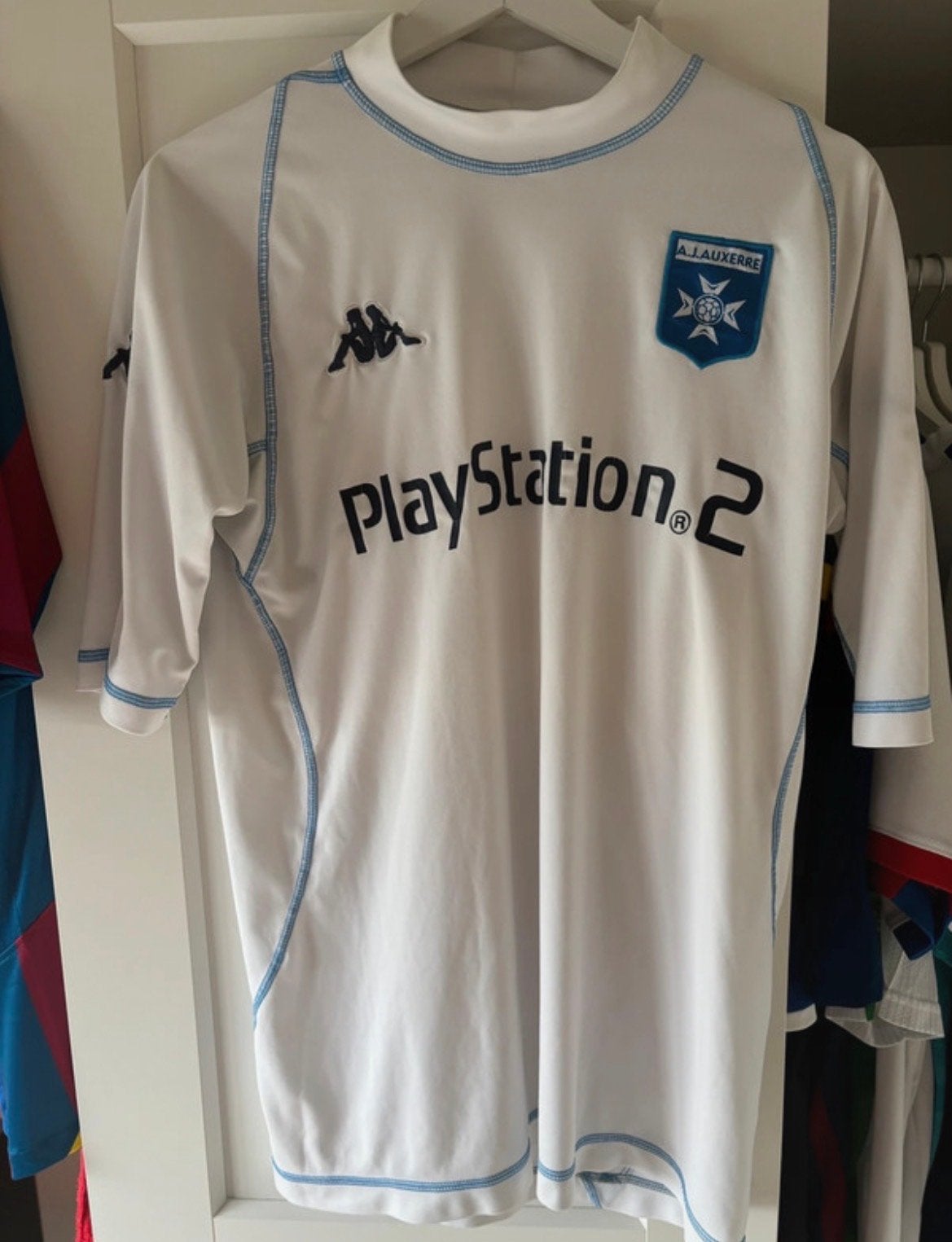Zeldzaam Authentiek AJ Auxerre PlayStation 2 Shirt, Ophalen of Verzenden, Zo goed als nieuw, Shirt