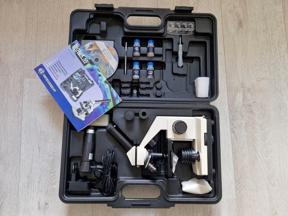Bresser Biolux NV 20x1280, Ophalen of Verzenden, Zo goed als nieuw, 1000x of meer, Biologische microscoop