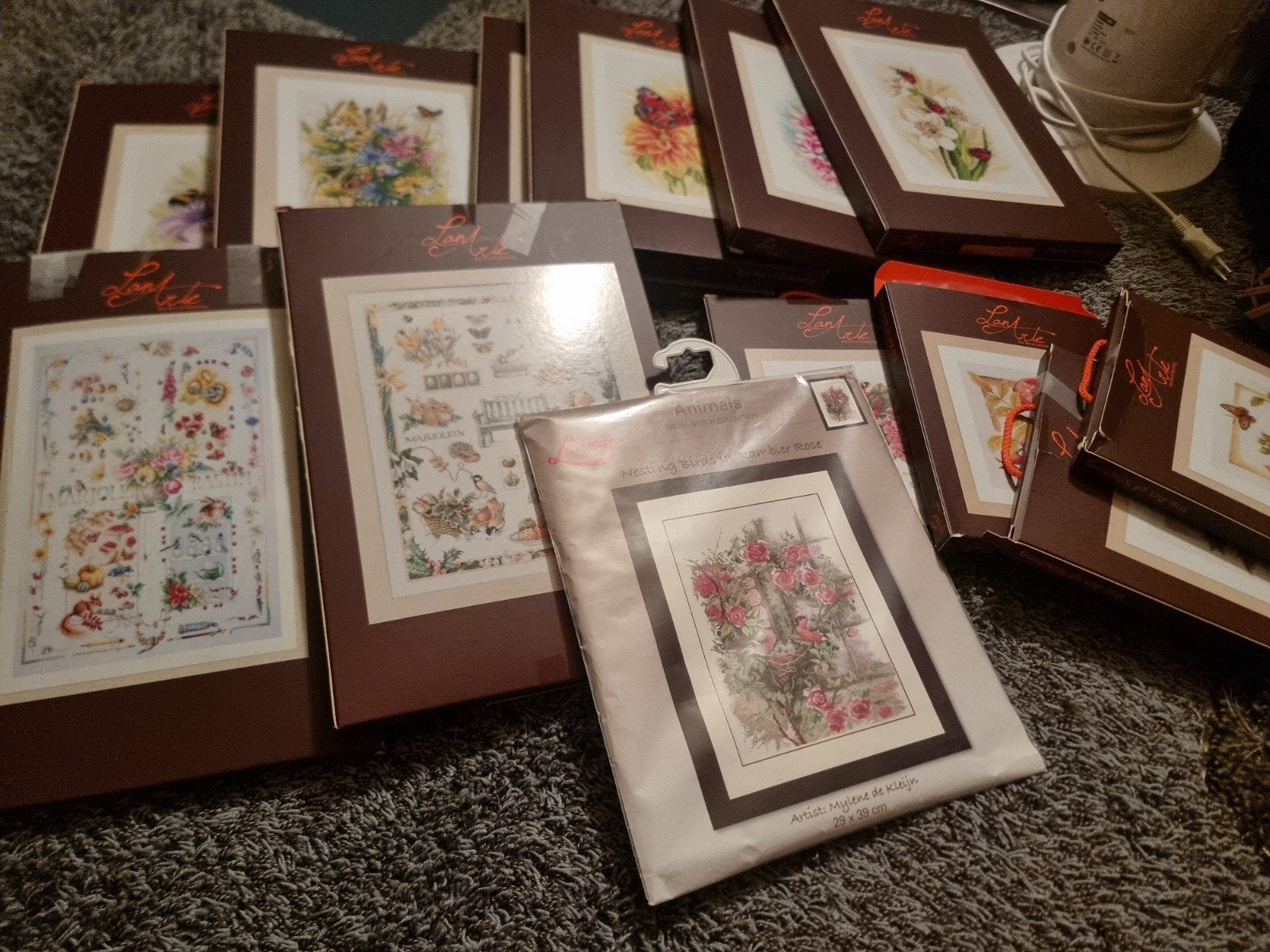 13 Nieuwe borduurpakketten Lanarte, Ophalen of Verzenden, Nieuw, Borduurpakket