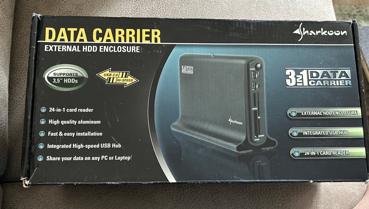 Sharkoon Data Carrier USB met 250GB IDE HDD, Gebruikt, HDD, Ophalen of Verzenden, Desktop