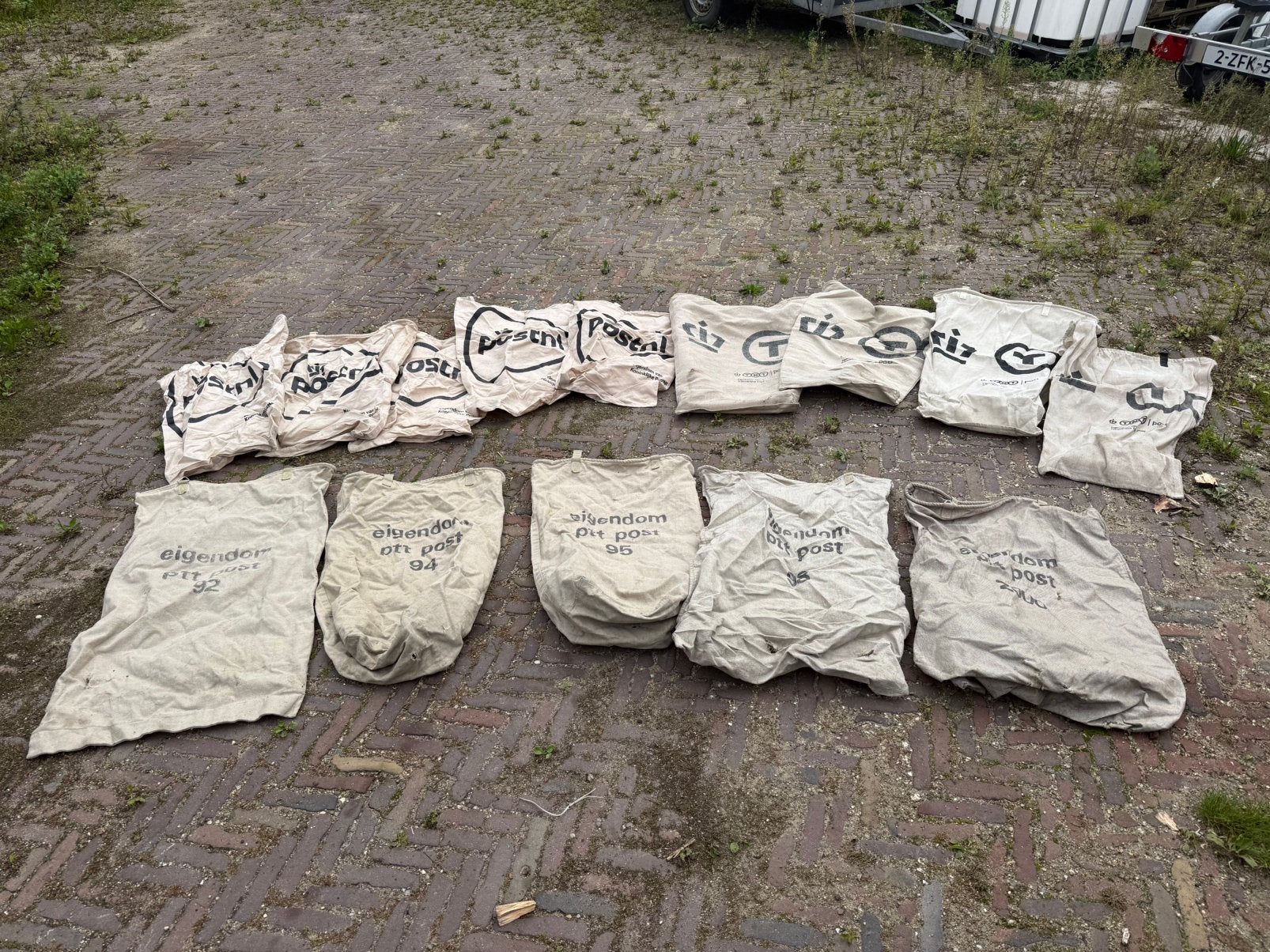 Vintage postzakken PTT/PostNL - 14 beschikbaar, Ophalen of Verzenden, Overige typen